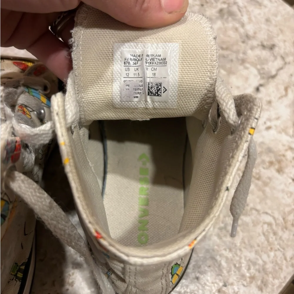 Kids converse insect sneakers size 12
